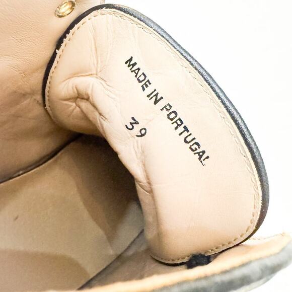 Le Mondeur The Gold Bird High Top Laced Paterned Sneaker Portugal Size 39 - Picture 7 of 8